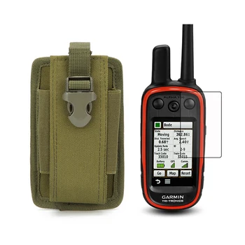 Vonkajšie Vojenské Taktické Puzdro Prenosné Prípade Taška + Screen Protector Shield Fólia pre Ručné GPS Garmin Alpha100 Alfa 100