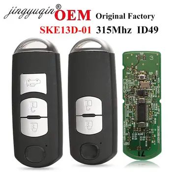 jingyuqin O-EM Smart Remote príveskom, FSK 315MHz ID49 pre Mazda 3 CX-5 2/3 Tlačidlo Model P/N: 662F-SKE13D01 SUV SKE13D-01
