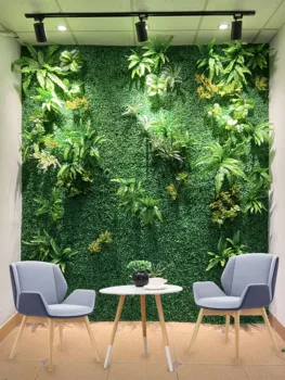 Umelé Rastlinné Steny Kvet Wall Panel-Zelené Plastové Trávnik Tropické Listy DIY Svadobné Domáce Dekorácie Príslušenstvo