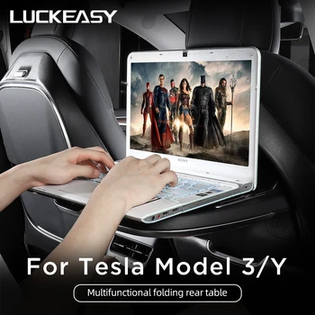 Pre Tesla Model 3 2022 Auto Zadné Sedadlo Sklopné Notebook Tabuľka Prenosné Vozidla Stôl Auto Modifikácia Pre Tesla Model Y Príslušenstvo