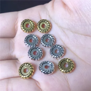 20pcs 10 mm kolo dištančné konektory pre šperky, takže DIY handmade náramok, náhrdelník príslušenstvo materiál, veľkoobchod
