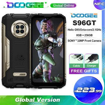 DOOGEE S96 GT Robustný Telefón Android 12 Smartphone Heliograf G95 8GB 256 GB 6350mAh 6.22