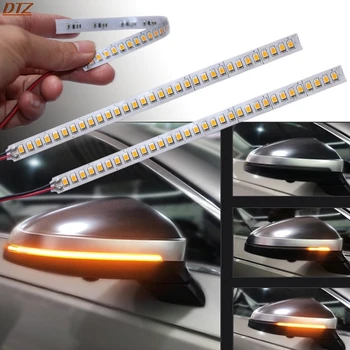 Zbrusu Nový 1pcs Auto Spätné Zrkadlo Indikátor Lampa Streamer Pásy Tečie Zase Signál LED