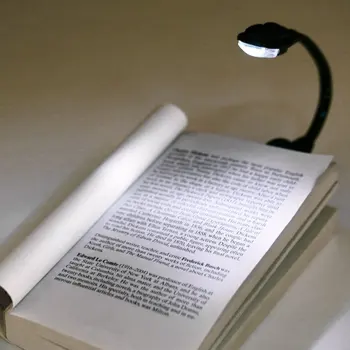 Mini Prenosné Študentské Koľaje Svetlá Clip-On Self Brániť Baterka Knihy Svetlo Notebook Biele LED Knihy, Lampa na Čítanie