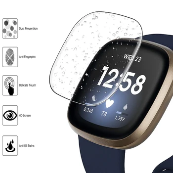 2 KS /veľa Plné Pokrytie Displej HD Chránič pre Fitbit Naopak 3 smart hodinky Mäkké Hydrogel Ochranné Fólie na hodinky, Príslušenstvo