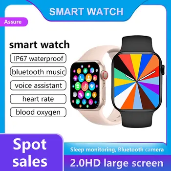 2.0 palcový Šport Smart Hodinky Mužov Bluetooth Hovor Vlastné Dial Ženy, Fitness Smartwatch Pk DT7 W37 W27 Pro Smartwatch Series 7