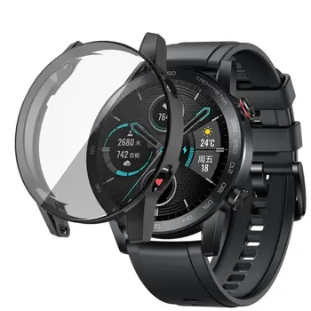 Elektrolytické pokovovanie TPU Sledovať Kryt Plášťa Screen Protector Prípade pre Česť Magic 2 46 mm Smartwatch Príslušenstvo