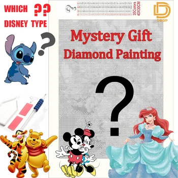 Disney Šťastie Mystery Box Náhodný Produkt Nevidiacich Box Diamond Maľby Plné Námestie/Kolo Vŕtať Význam 5000+ Náhodný Odrôd