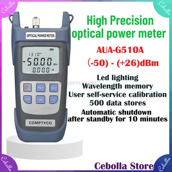 FTTH AUA-G510A/G710A Optické Power Meter (Vstavané LED Osvetlenie) SC/FC Adaptér Vlákien Optického Kábla Tester -50~+26dBm/-70~+10dBm