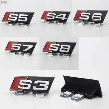 1Pc Pôvodné Plastové Nálepka Pre Kreatívne Audi S3 S4 S6 S7 S8 Auto Odtlačkový Logo A3 A4 A5 A6 A7 A8 Odznak Odtlačkový