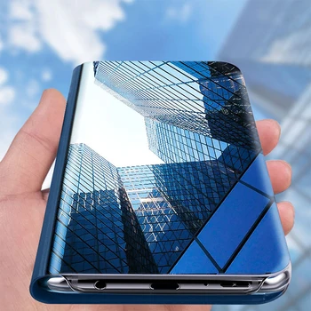 Smart Mirror Flip Puzdro Pre Samsung Galaxy A51 A12 A32 A52 A71 A21s A20s A42 A50 A70 A20 A30 A20e A81 A91 S21 A31 M12 A41 Kryt