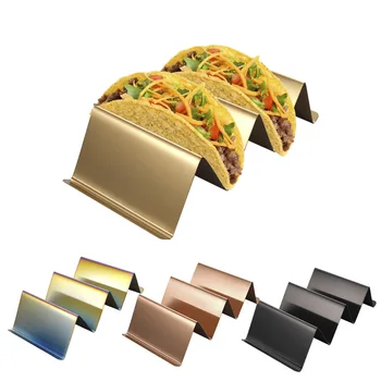 Z Nehrdzavejúcej Ocele Burrito Rack Domácnosti Odolné Tortilla Rack Taco Držiteľ