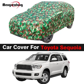 Plný Kamufláž Auto Kryt Pre Toyota Sequoia SUV Vonkajšie Auto slnečník Proti UV žiareniu, Dažďu, Snehu, Prachu ochranný Kryt Vetru