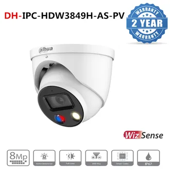 Dahua 8MP Full-farebné Aktívne Odstrašenie s Pevnou ohniskovou Buľvy WizSense Sieťová Kamera IPC-HDW3849H-AKO-PV Postavený-v teple iluminátor