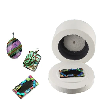 Mikrovlnná Pece Malé Kit Sklo Taviace Pece Dodávky Formy Domáce Použitie DIY Sklo Art Craft Šperky Taveného Pece Papiera Nastaviť
