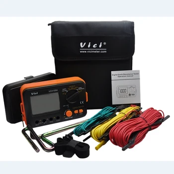 VICI VC4105A Digitálne Zemi Odpor Tester LCD Izolácie Podzemných Odpor Megger Napätie Meter bleskozvod Nástroj Nástroj