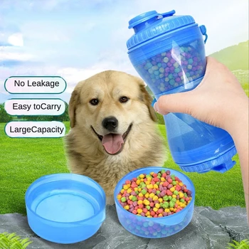 Multifunkčné vonkajšie prenosné pet pohár vody suché, mokré oddelenie ochrany životného prostredia psa príslušenstvo pet produktov pre psov