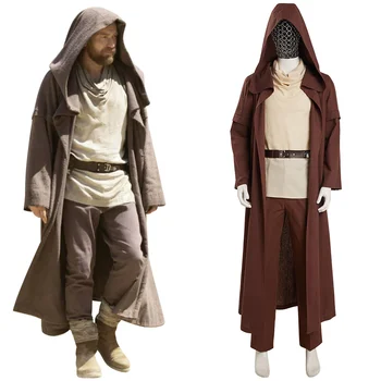 Obi Wan Kenobi Cosplay Kostým Kabát, Nohavice, Oblečenie Halloween Karneval Oblek