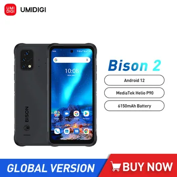 UMIDIGI BISON 2 IP68 Robustné mobilné telefóny Android 12 Heliograf P90 Mobile Phone 6.5