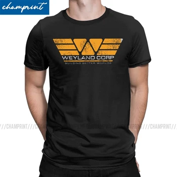 Muži T-Shirts Weyland Corp Building Lepšie Svety Novinka Tee Tričko Cudzincov Cudzinec Film Yutani, T Košele Posádky Krku Topy Strany