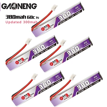 5 ks/veľa Gaoneng GNB FPV Batérie 380mAh 1S 3.8 V 60 ḞC PH2.0 Plug 4.35 V Lipo Batérie Aktualizované Verion z 1S 300mah