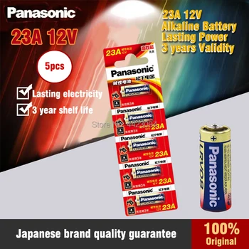 5 KS/VEĽA 100% Originálne Panasonic LRV08L-1B5C 12V A23 23A Alkalické Batérie/budík na Batérie