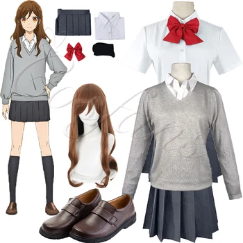 Anime Hori san na Miyamura kun Horimiya Miyamura Izumi Hori Kyoko Cosplay Kostýmy Vysokej Školy Strany Jednotné Oblečenie parochne topánky