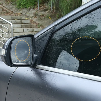 Auto Spätné Zrkadlo Ochranný Film Anti Fog Membrány Anti-glare Nepremokavé Rainproof Auto Zrkadlo Okno Jasný Film