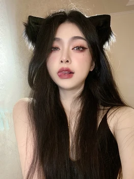Uši Cosplay Gothic Lolita Mačka Uši Cosplay Čínsky Headdress Anime Výzdoba Gotických Príslušenstvo Fox Uši Dekor Kawaii Príslušenstvo