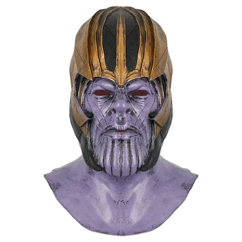 Thanos Latex Maska Halloween Dospelých Cosplay Kostým, Rekvizity Super Zloduch Maškarný Party Doplnky