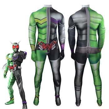 TELEVÍZNY Seriál Kamen Rider W Cosplay Kostým Zentai Dospelých, Deti Kombinézu Maskované Rider Jumpsuit Unisex One-Piece Suit