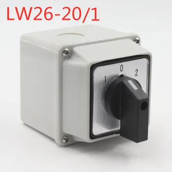 Univerzálny prenos prepínač LW26-20/1 s vodotesný box, single-wire dual power prepínač chodu jednopólové dvakrát hodiť IP65