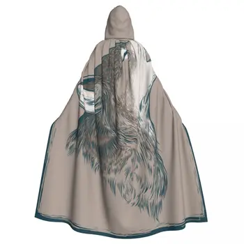 Vytie Vlka Plášť S Kapucňou Polyester Unisex Čarodejnice Cape Kostým Príslušenstvo