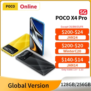 POCO X4 Pro 5G Globálna Verzia 128 GB/256 GB Smartphone 108MP Triple Fotoaparát 67W Turbo Nabíjanie Snapdragon 695 CPU 120Hz AMOLED