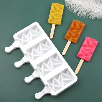 Ice Cream Plesne Silikónové Popsicle Formy Lete DIY Domáce Zásobník na Ľadové Kocky Ľadu Pop Blok Mraznička Ovocné Šťavy Dezert Maker Nástroj