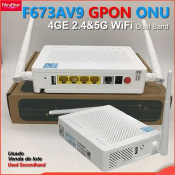 6pcs Pack F673AV9 4GE +Hlasové +USB 2.4 G& 5G Dual Band WIFI GPON Optických Vlákien onú exkluzivitu FTTH anglický Firmware Používa ONT AC Možnosť F673AV9A