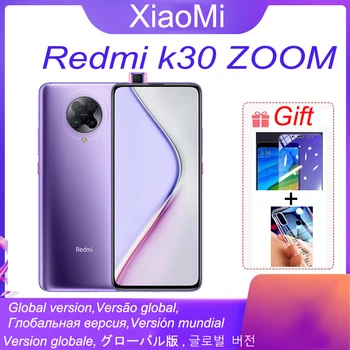 Pôvodný Xiao Redmi K30 Zoom Pro verzia 5G Smartphone Snapdragon 865 Osem Základných 6.67 Plný Zakrivené Obrazovke 64 Miliónov Pixelov
