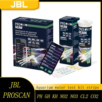 JBL Proscan Akvárium Testovanie Vody Držiak Pásky PH, GH KH NO2 NO3 Cl2 Co2 Hodnota Sladkovodné Kvality Papier Meranie akvárium Rastlín