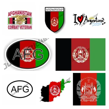 Afganistan Vlajka Odtlačkový Afganistane Mapu Styling Nálepky, Veterán Vojny V Iráne Odtlačkový Motocross Závodné Notebook Prilba Vinyl Auto Odtlačkový