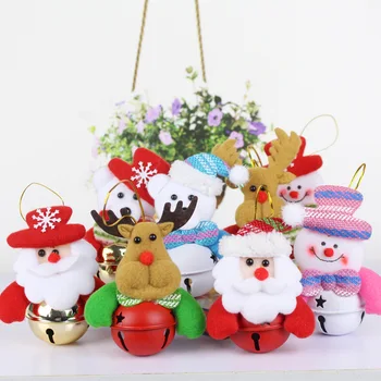 2019 Veselé Vianočné Ozdoby Santa Snehuliak Medveď Oblečenie pre Bábiku na Vianočný Stromček, závesné Dekorácie Vianočné Darčeky