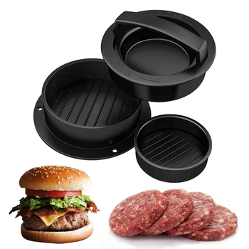 Kuchyňa Okrúhly Tvar burger Stlačte Potravín-Stupeň ABS Hamburger Mäso Stlačte Hovädzie mäso Gril Hamburger Stlačte Patty Maker Plesní, Plesne Nástroj