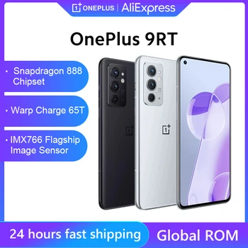 OnePlus 9RT 5G Smartphone Globálne 8GB Rom 128 GB Snapdagon 888 Octa-Core 120Hz 6.62 palcov AMOLED 65 Deformácii Plnenie Android 11 NFC