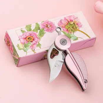 Roztomilý Gadget Vreckový Nôž Kuchynské Náradie Tvorivé Pierko Skladací Nôž Girl Self-defense Vonku Ovocie Nôž Keychain Mini Nôž