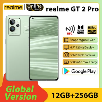 Globálna Verzia realme GT 2 Pro Snapdragon 8 Gen 1 Smartphone SONY 50MP Triple Kamery 65W 5000mAh Batérie 6.7