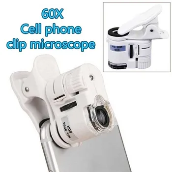 Mobilný Telefón Mikroskopom Magnifying Glass, Mobilný Telefón, Fotoaparát, Video 60 Krát Mini Prenosné High Zväčšenie Mikroskopu