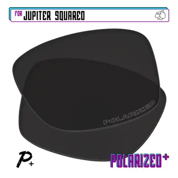 EZReplace Polarizované Náhradné Šošovky pre - Oakley Jupiter Squared slnečné Okuliare - Black P Plus