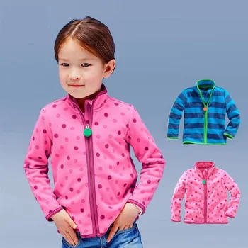 Teplo Mäkké Polar Fleece Dieťa Kabát Úplné Zip Baby Chlapci, Dievčatá, Deti Bundy Vrchné Oblečenie Oblečenie, Detský Oblečenie Na 1-6 Rokov