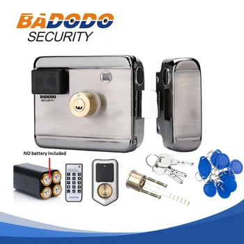 10 značiek Elektrického zámku & gate lock systém Kontroly Prístupu Elektronické integrované RFID Dvere Rim zámok s IC reader 13.56 MHZ