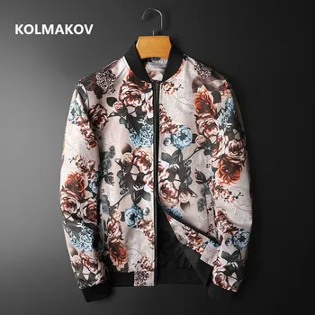 2021 jar Mužov bežné kabát vysokej kvality bunda mužov, Jeseň fashion Veľké veľkosť, farbu kvetu bundy mužov veľkosť M-5XL