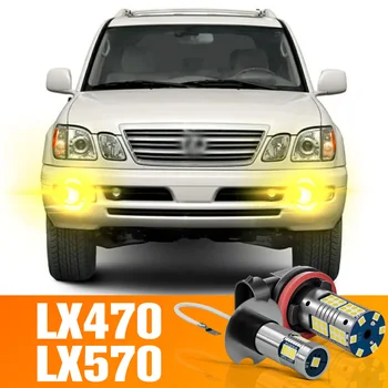 2ks LED Predné Hmlové Žiarovky Príslušenstvo Pre Lexus LX470 LX570 1998-2015 2002 2003 2004 2005 2006 2007 2008 2009 2010 2011 2012